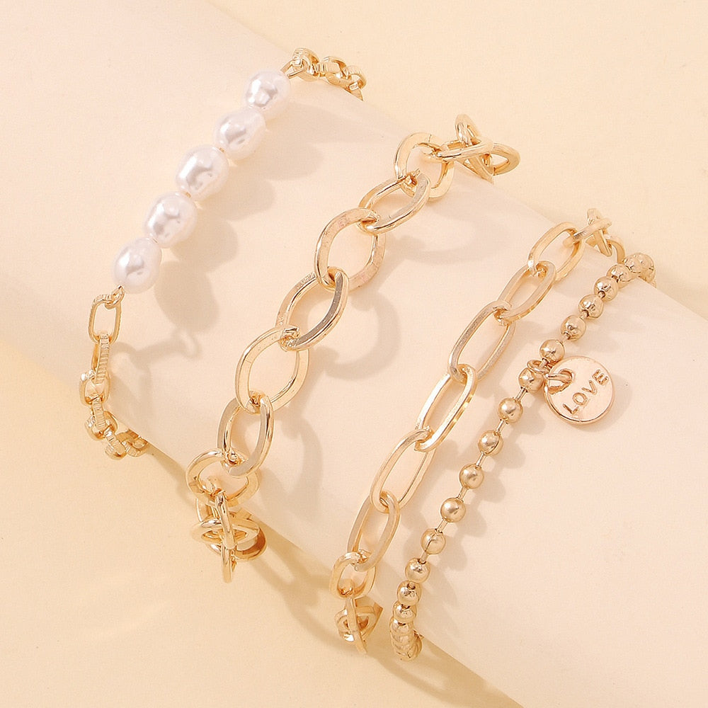 Fashion Charm Bracelets Bangles Set