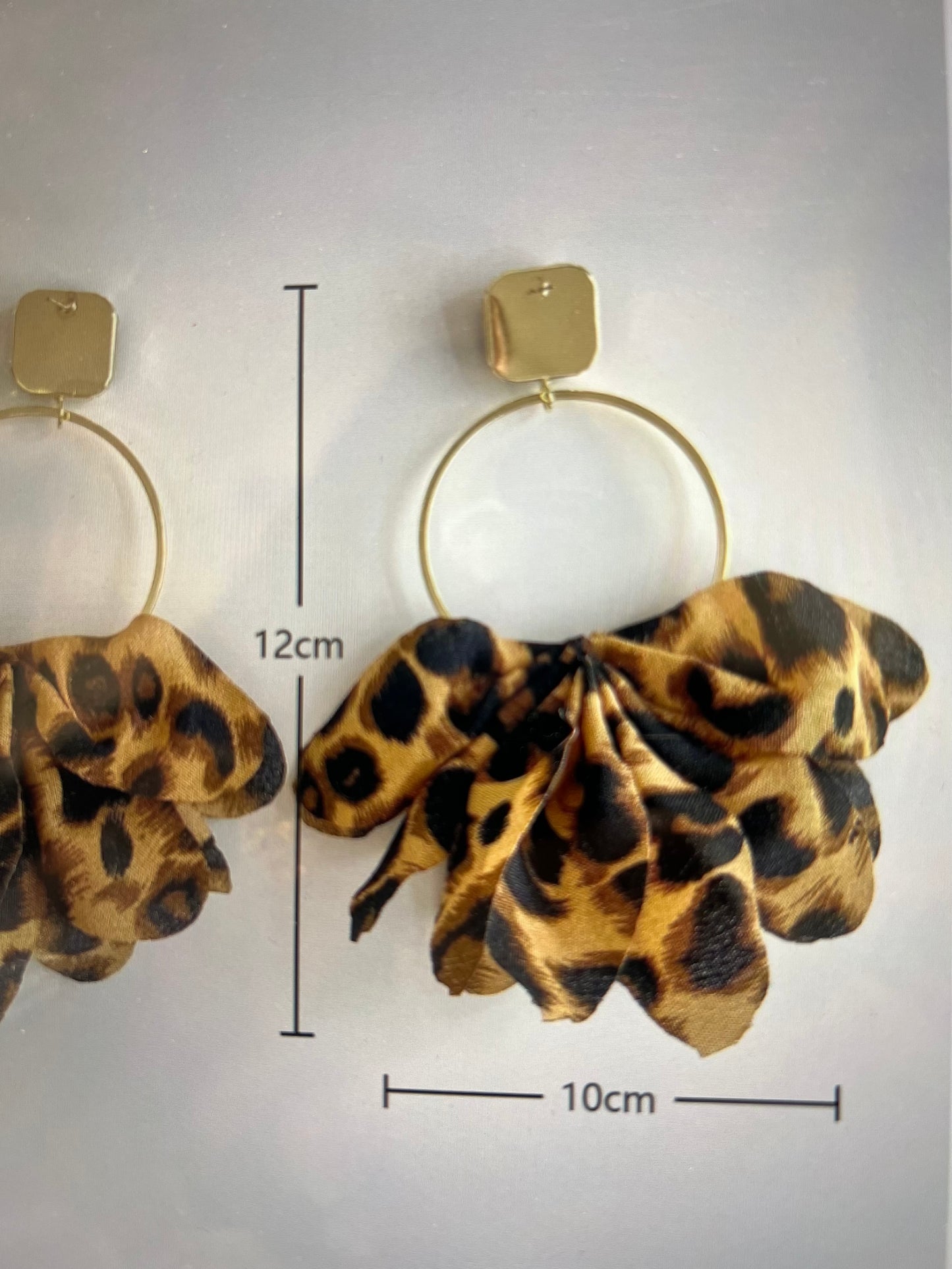 Leopard Gold Luxe Bloom Earrings